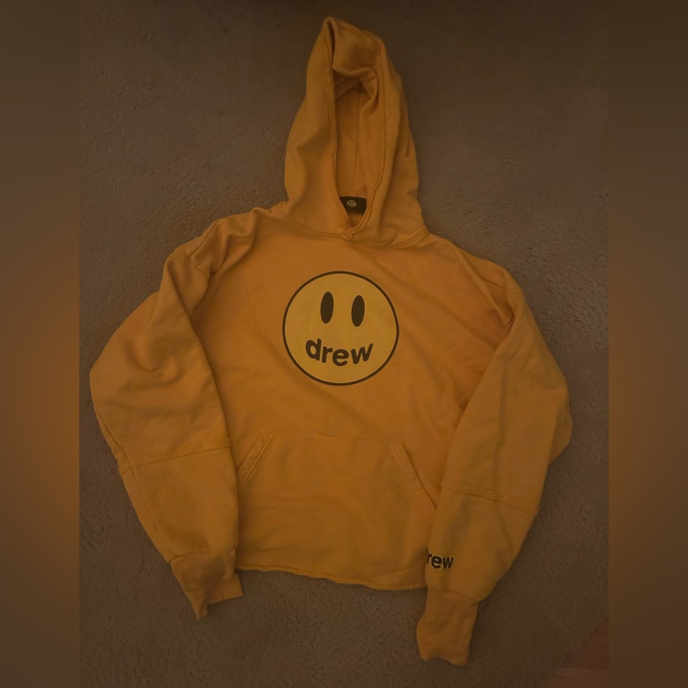 DREW Bright Yellow Hoodie with Iconic Logo